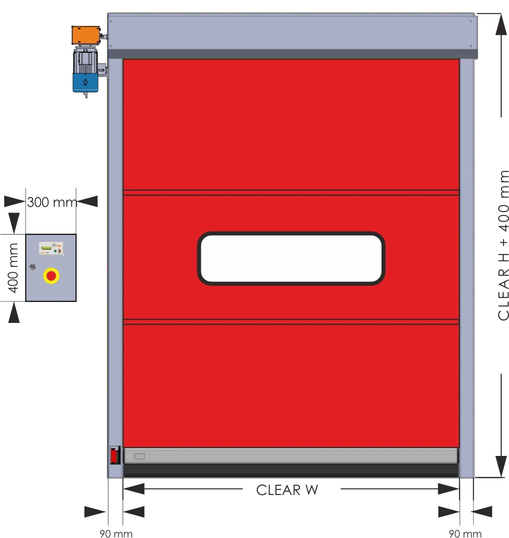 Robot Front Door Drawing