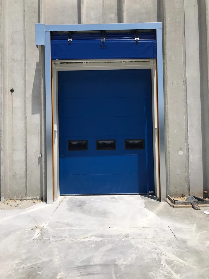Fold up high speed pvc door
