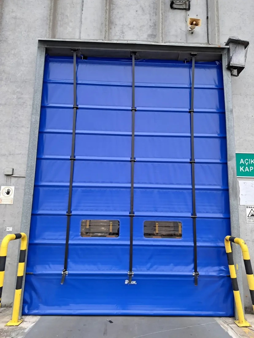 Fold up high speed pvc door