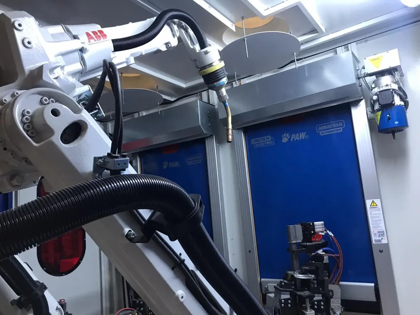 Robot front pvc door