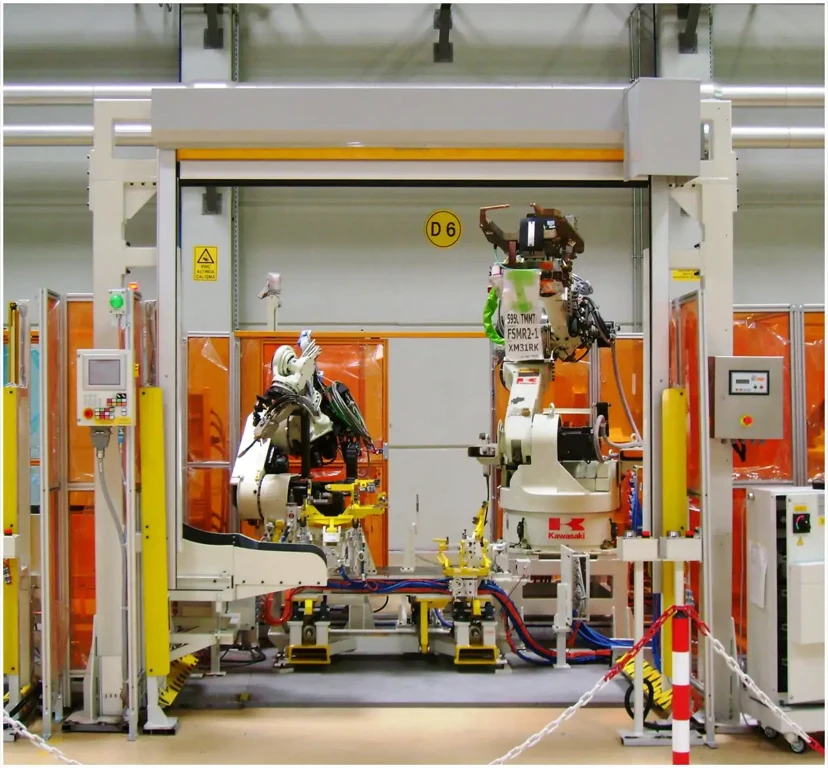 Robot front pvc door