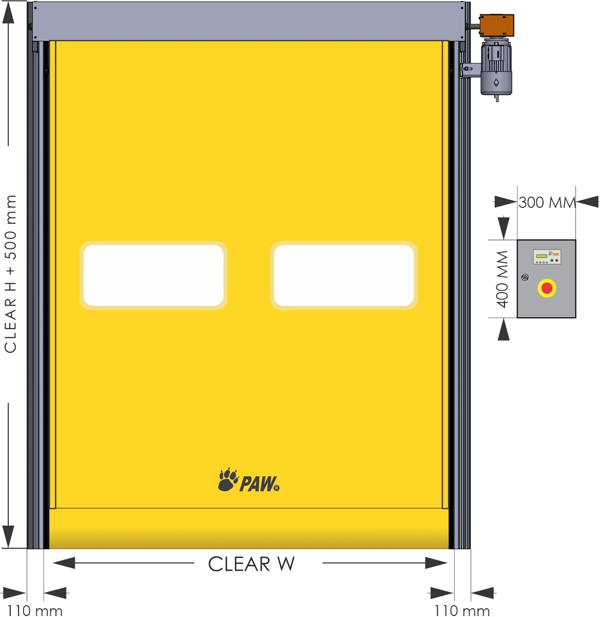Self-Repairing Zipper Door Drawing