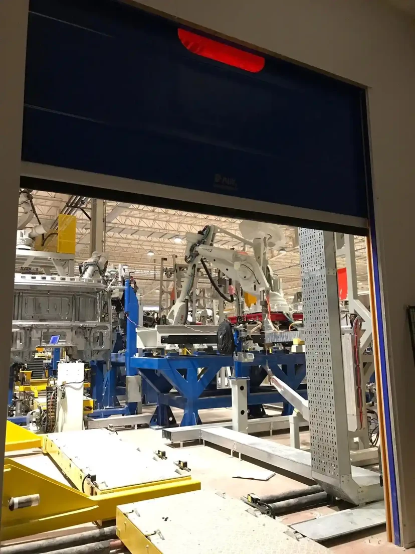 Production Line Conveyor Door Production line conveyor PVC door