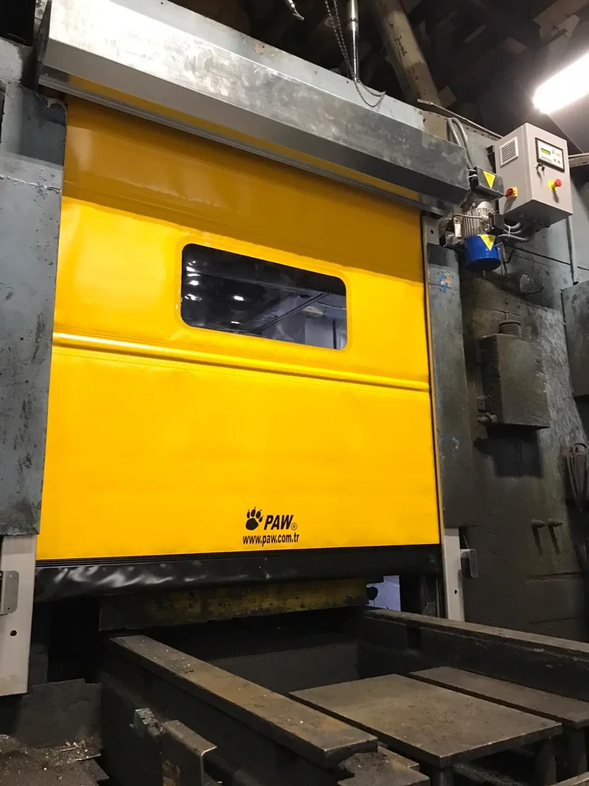 Yellow Conveyor PVC Door Yellow industrial conveyor PVC door