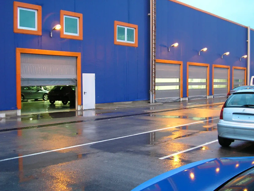 Warehouse Fold Up High Speed PVC Door Warehouse fold up high speed pvc doors