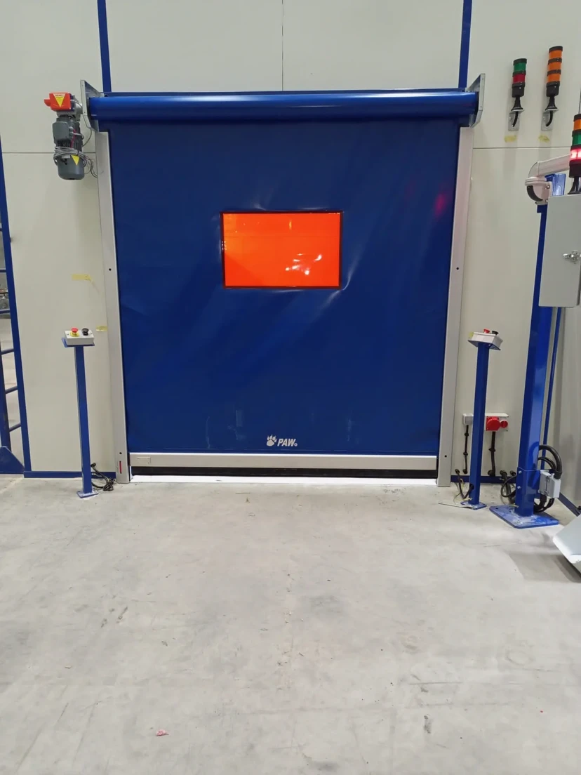 Rolling Robot Production Area Door Pvc rolling robot production area door