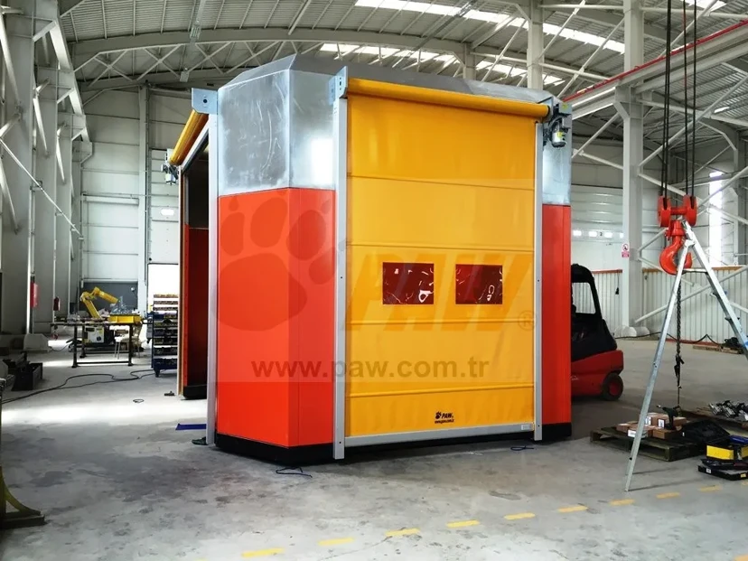 Robot Cell UV Window PVC Door Robot cell uv protection window pvc door