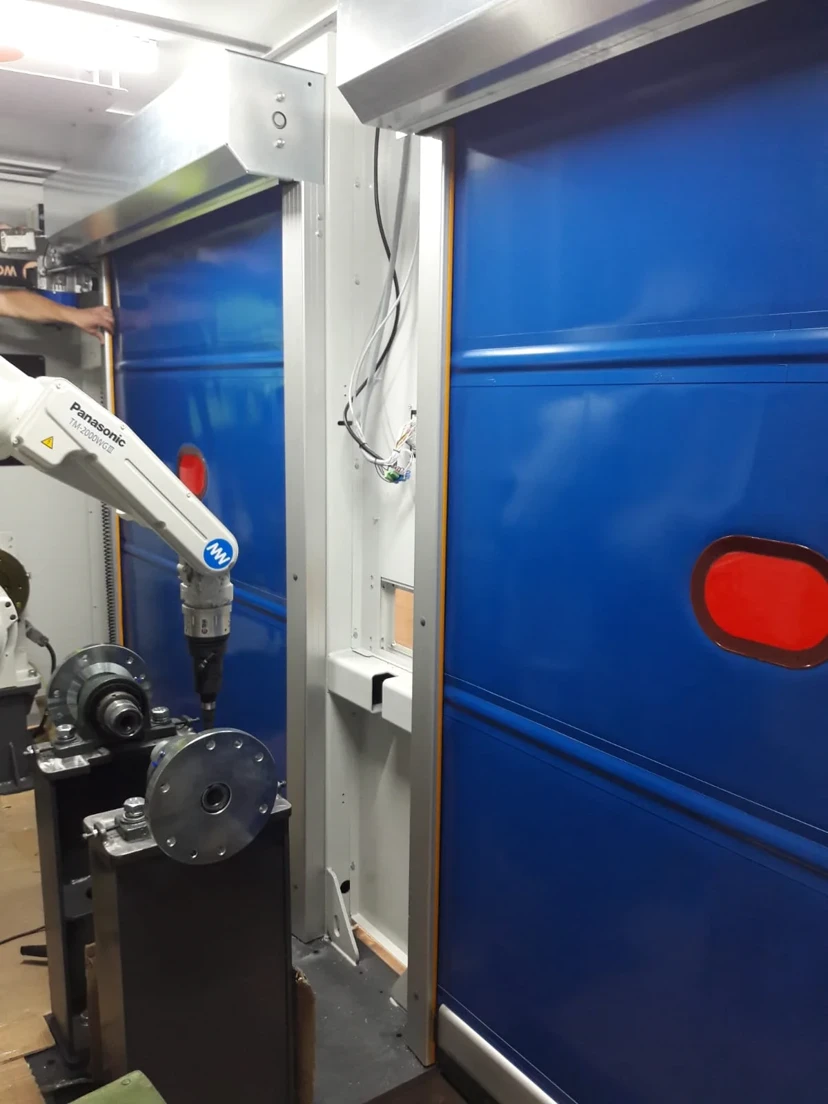 UV Protective Window PVC Doors Robot front uv protective window pvc doors