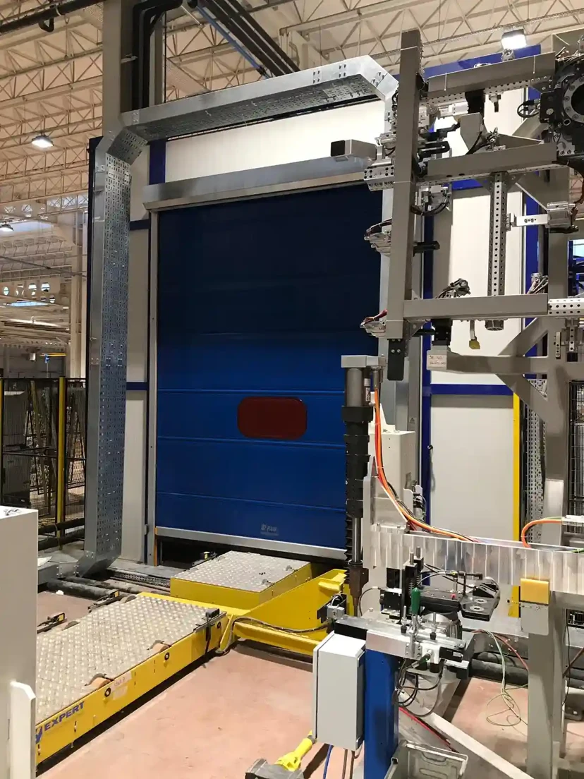 Robot Front Rapid PVC Door Robot front rapid pvc door