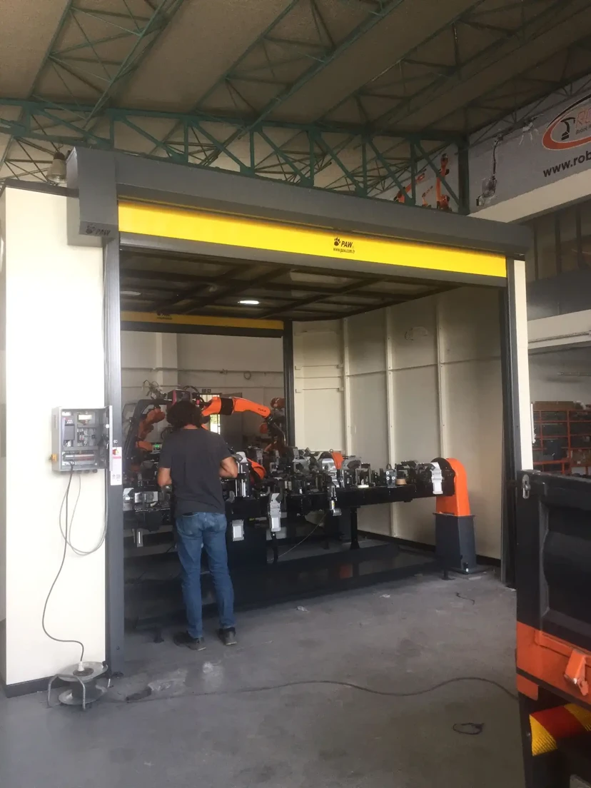 Robot Production Area PVC Door Robot production area pvc door