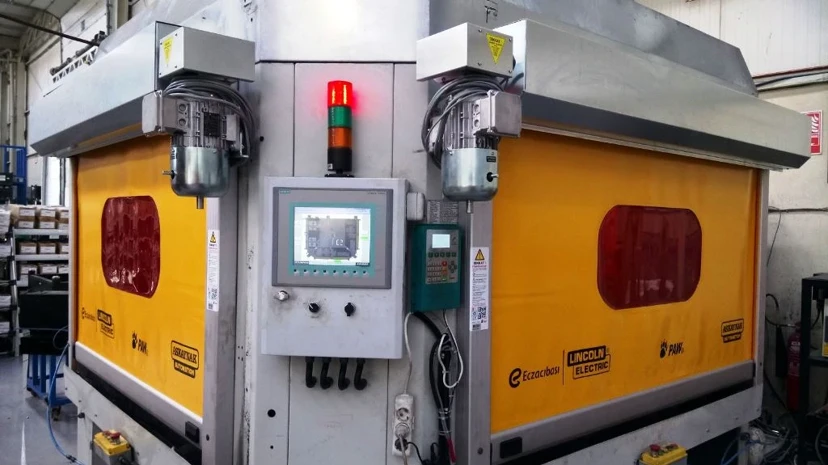 Custom Insulated Robot Cell Door Special design robot cell insulated pvc door