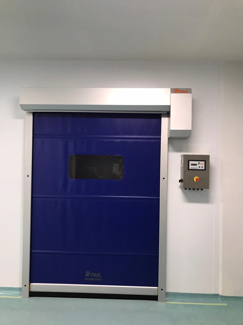Navy Blue Rapid PVC Roll-Up Door Navy blue rapid PVC roll-up door