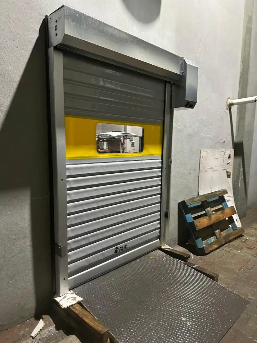 Warehouse Safety Roll-Up Door Safety roll up warehouse pvc door