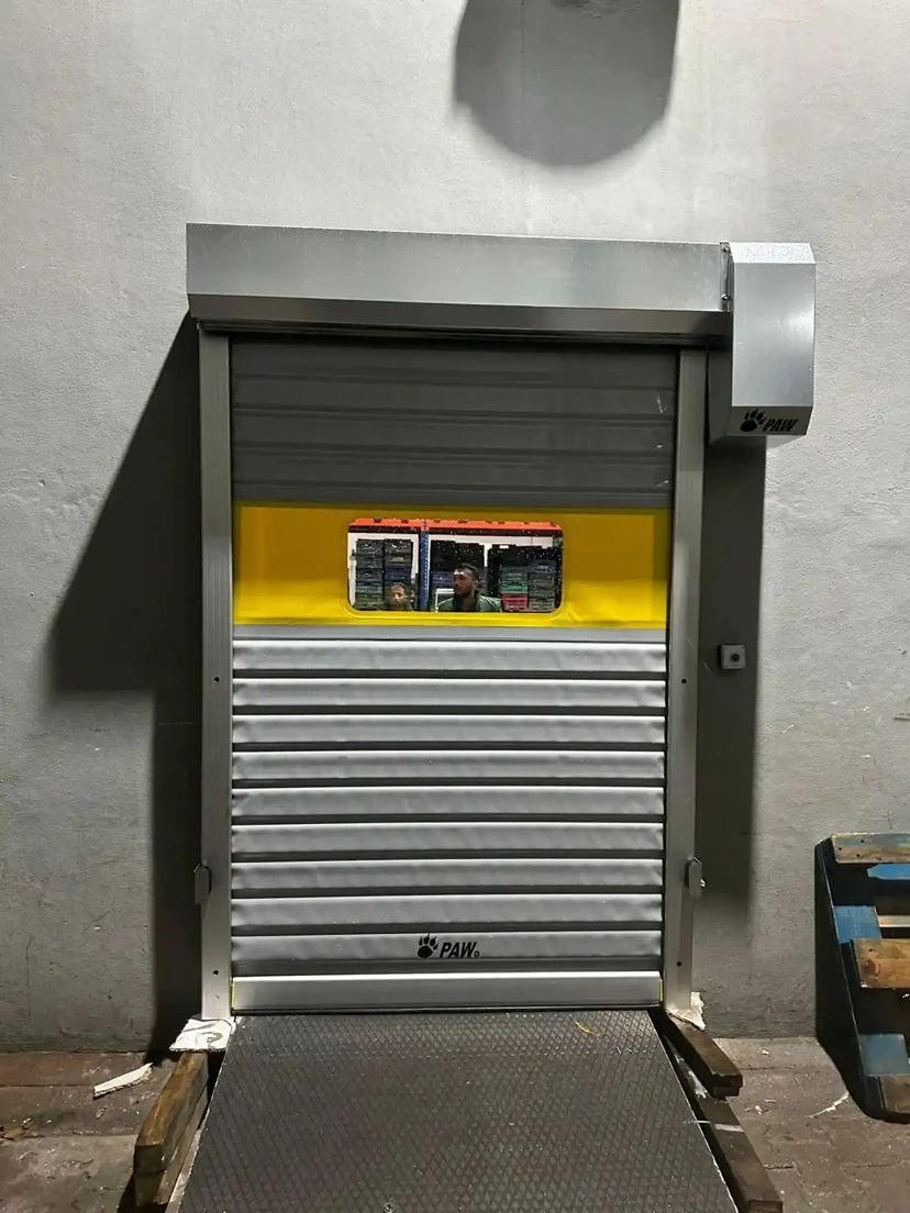 Warehouse Safety Roll-Up PVC Door Safety roll up warehouse pvc door