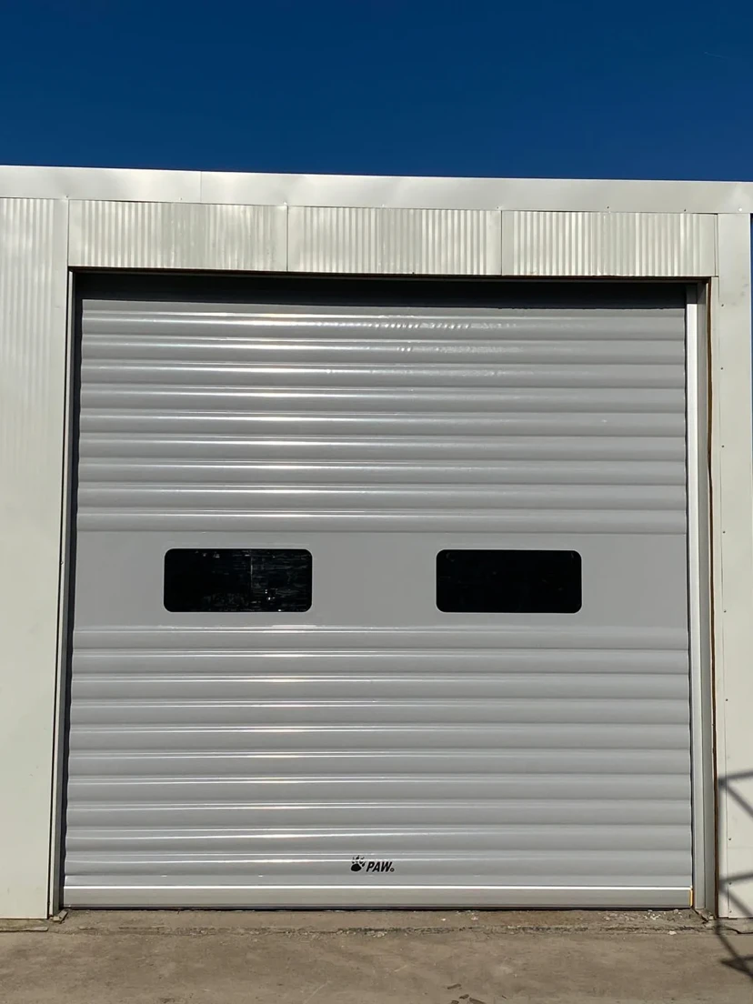 Windowed Safety Roll-Up Door Windowed safety roll up high speed pvc door