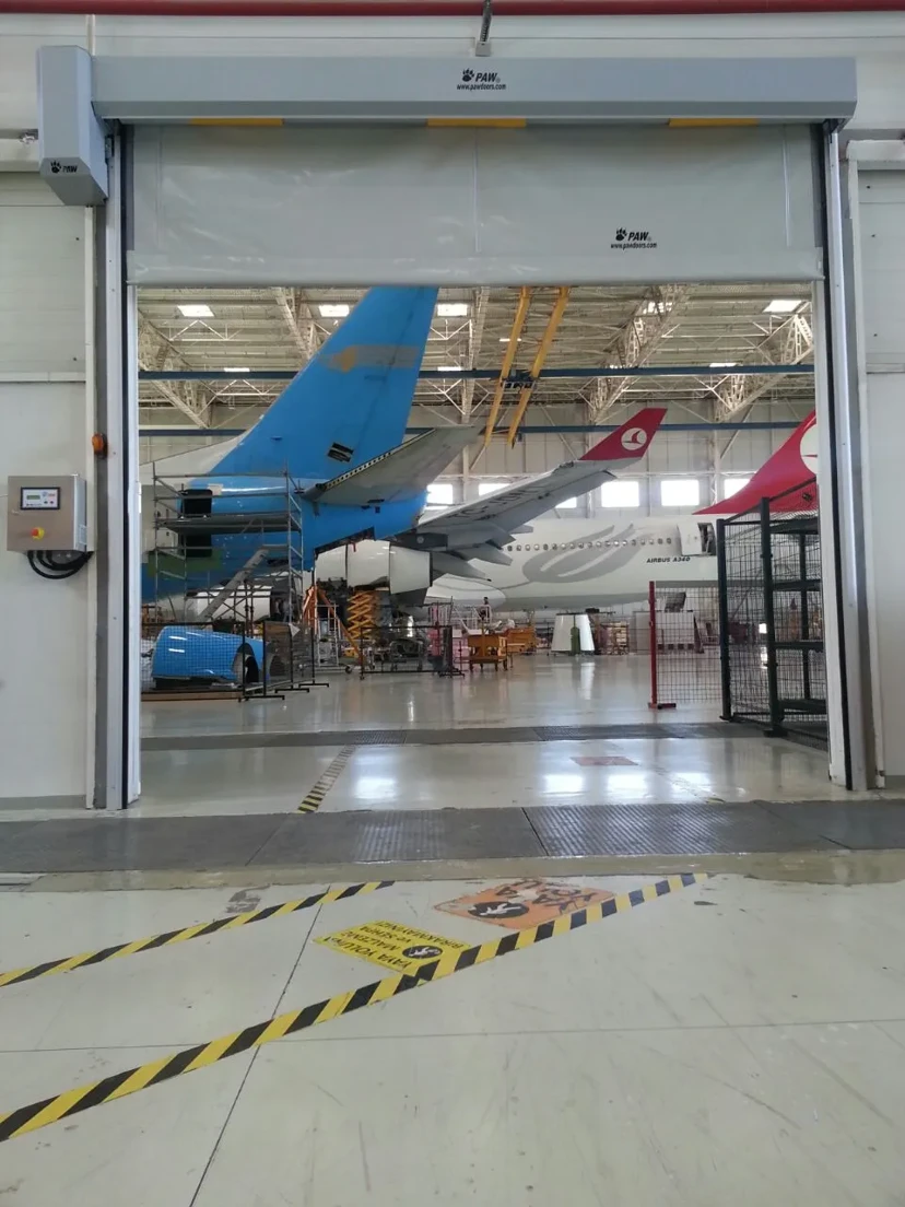 Plane Hangar Self Repairing Zipper Door Zipper self repairing plane hangar pvc door
