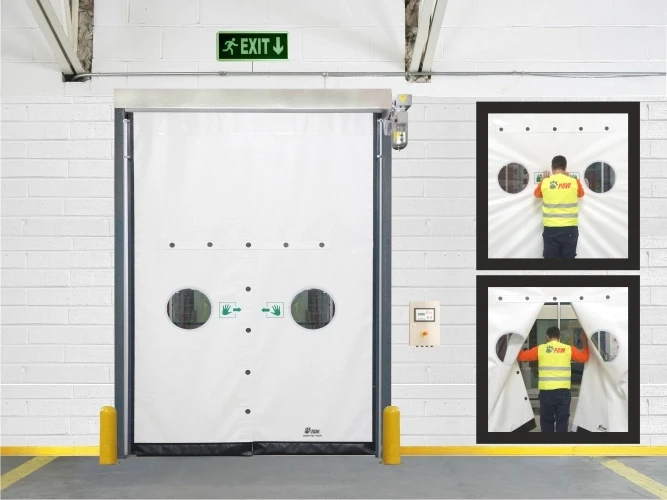 Zipper Emergency Exit Doors