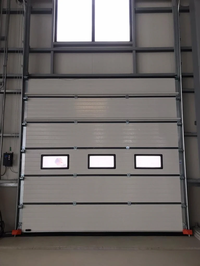 Interior Sectional Door With Vision Windows Warehouse interior sectional door insulated vision windows