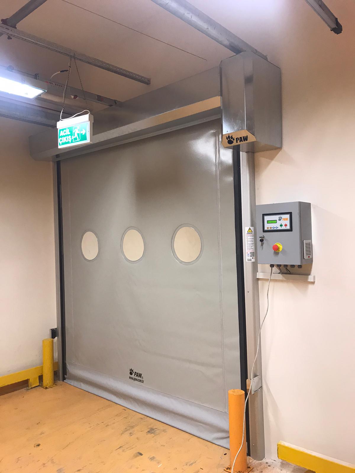 Insulated High-Speed PVC Door with Vision Windows undefined