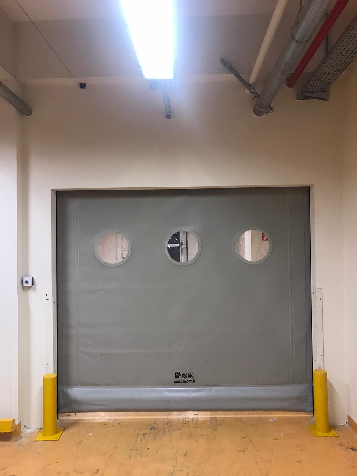 Insulated High-Speed PVC Door with Round Windows undefined
