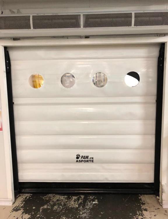 Insulated High-Speed PVC Door with Multiple Vision Panels undefined
